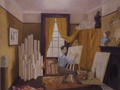 eric-ravilious-edward-bawden-working-in-his-studio-1930-tempera-on-board-royal-college-of-art